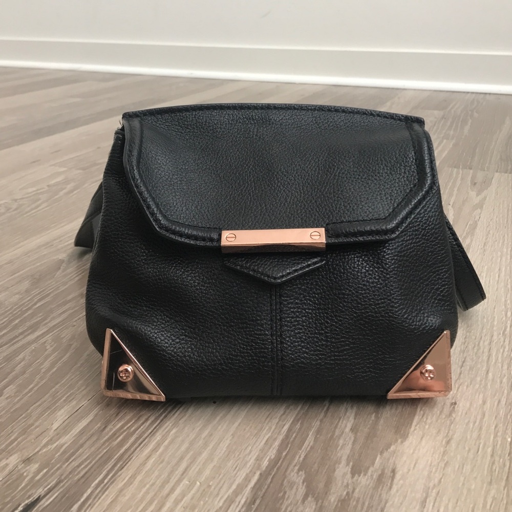 Alexander Wang Black Crossbody Bag with Rose Gold Hardware